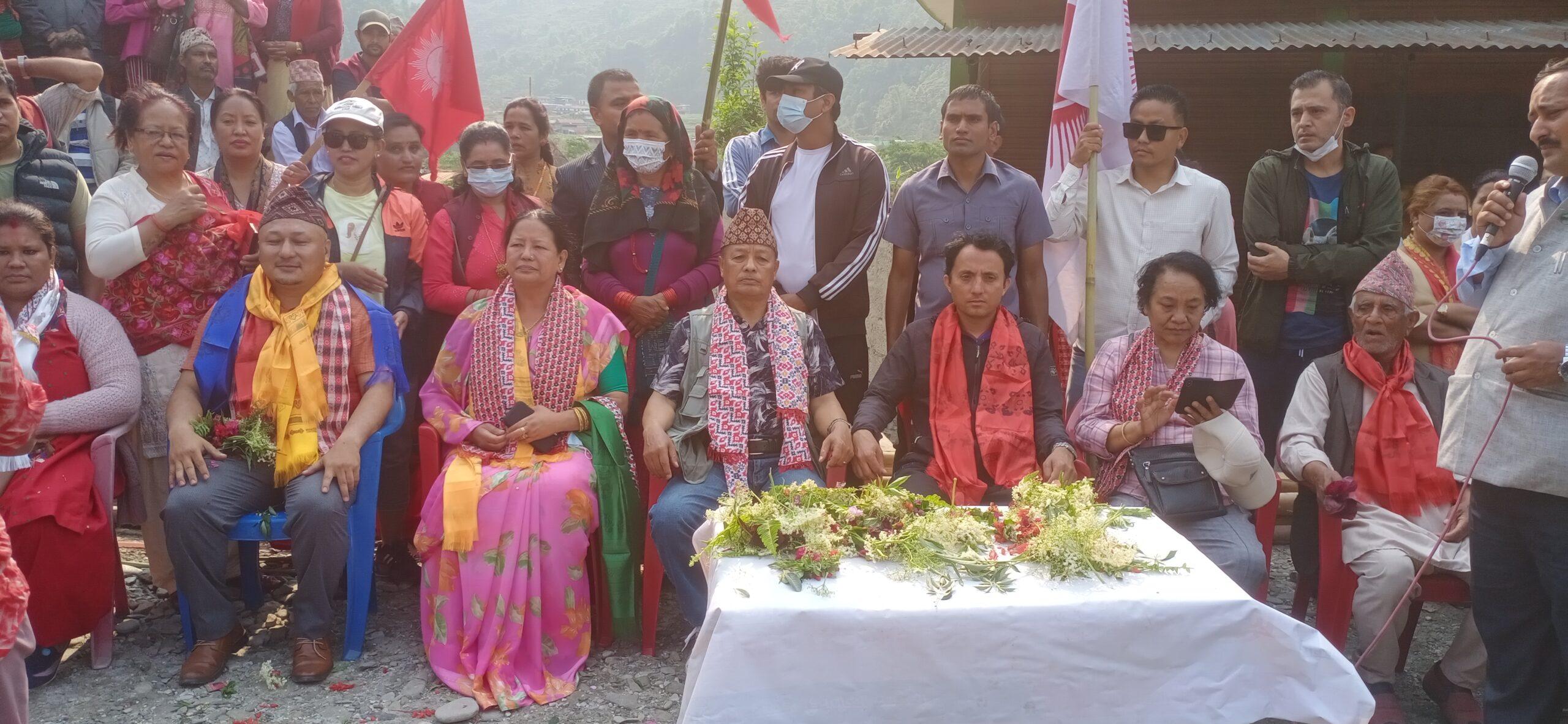 पोखरामा एमालेका मेयर र उपमेयरको चुनावी प्रचार अभियान सुरु