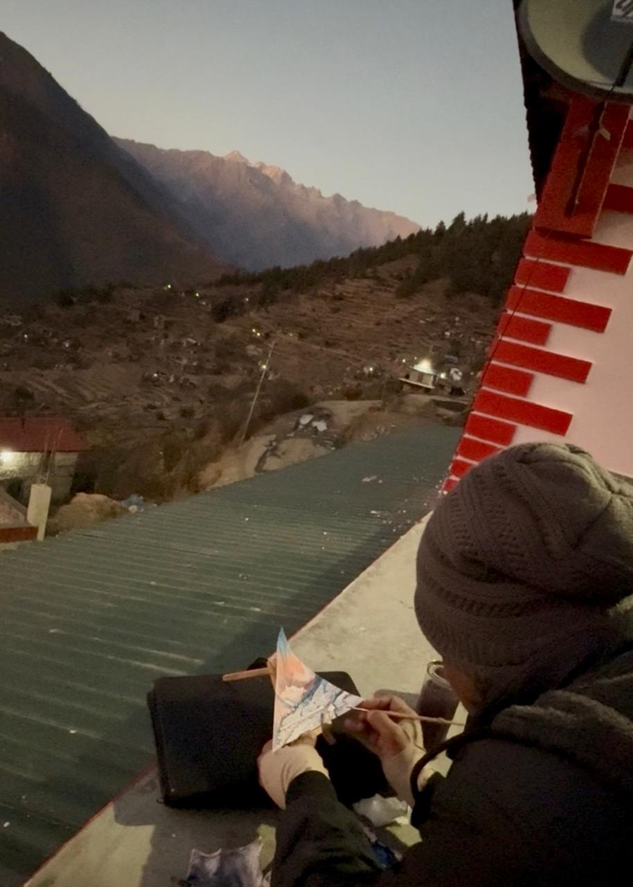 क्यानभासमा हुम्लाको चंखेली: ७७ जिल्लाको कलायात्रा हुम्ला पुगेपछि झनै रोचक